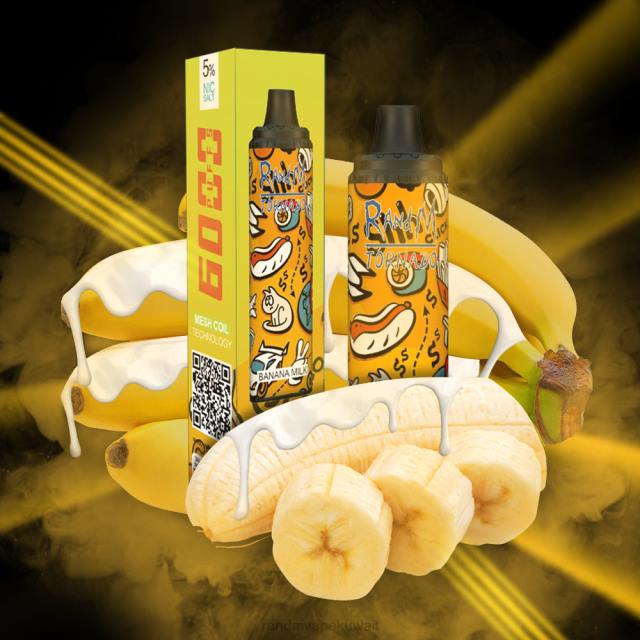 RandM Tornado جهاز 6000 جهاز التحكم في تدفق الهواء 1 قطعة حليب موز BFTJ288 RandM Vape Online