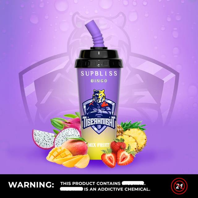 RandM Supbliss Bingo جهاز 8000 فيب بود 1 قطعة فواكه مشكلة BFTJ258 RandM Vape Online