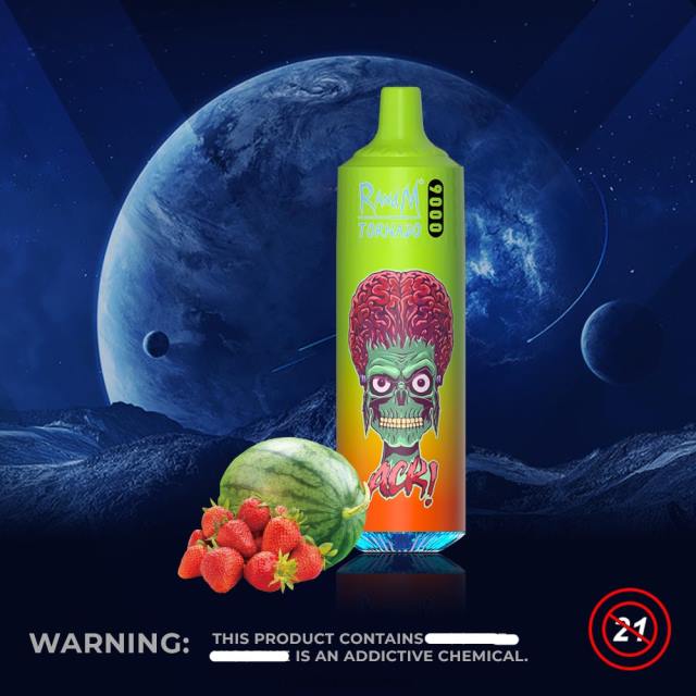 RandM Tornado 9000 جهاز vape pod 1 قطعة الإصدار 1 الفراولة والبطيخ BFTJ128 RandM Vape Online
