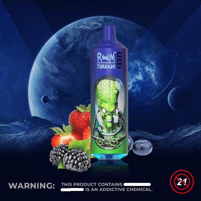 RandM Tornado 9000 جهاز vape pod 1 قطعة الإصدار 2 التوت المختلطة BFTJ141 RandM Vape Kuwait