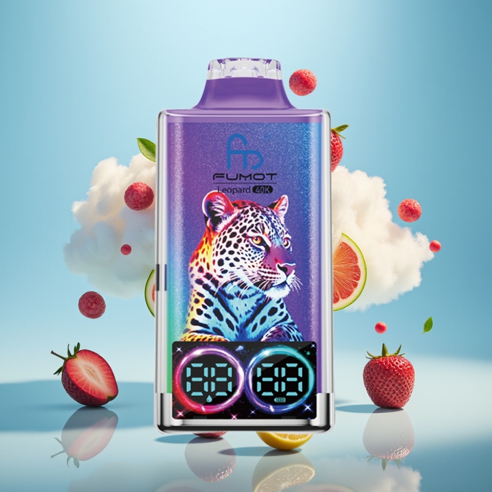 فوموت ليوبارد Fumot Leopard 40000 نيكوتين 5% بطارية 700mAh شحن Type-C أزرق