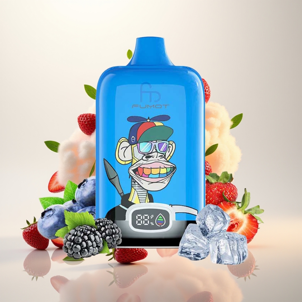 فوموت تورنادو ديجيتال بوكس Fumot Tornado Digital Box 12000 نفخة - فراولة عنب