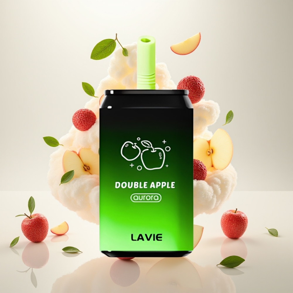 LAVIE أورورا Lavie Aurora 11000 نفخة تفاح مزدوج - 22مل/650مAh/Type-C
