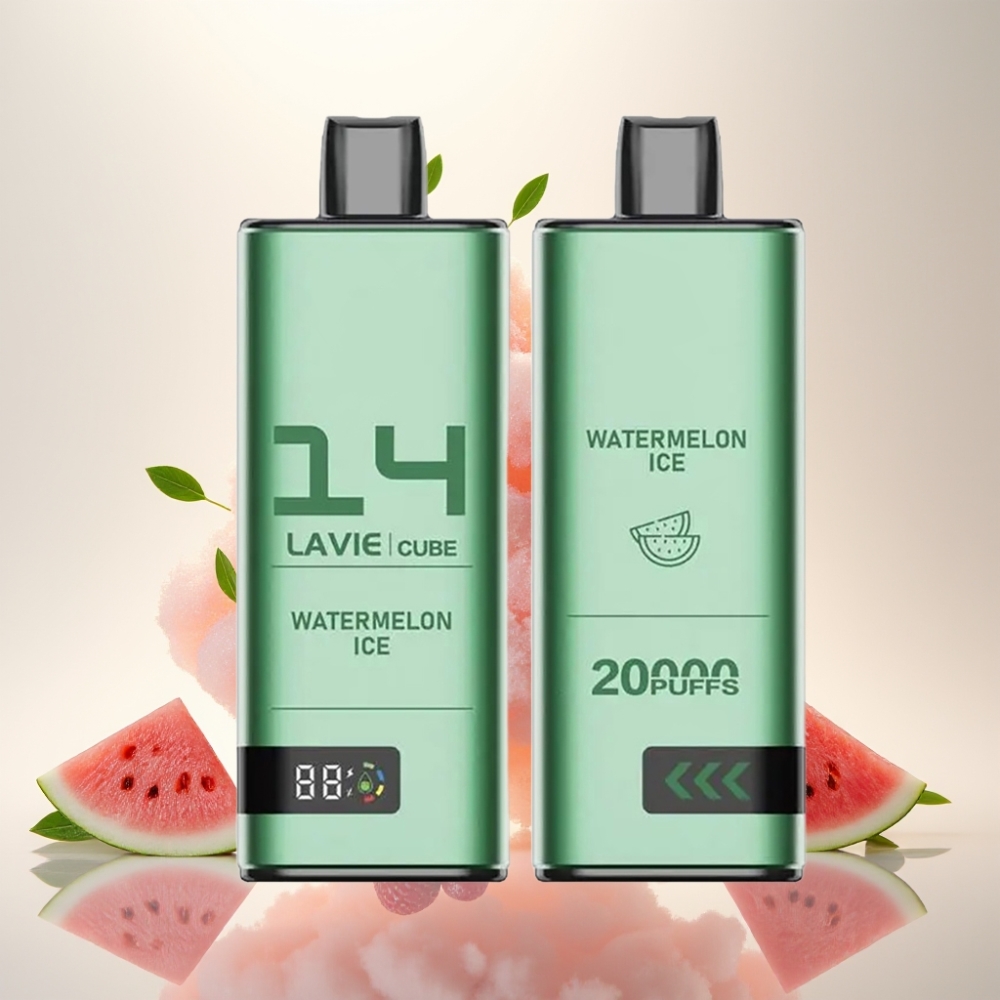 لافي كيوب Lavie Cube 20000 نفخة سجارة إلكترونية بطعم بطيخ مثلج، 28مل، 5% نيكوتين