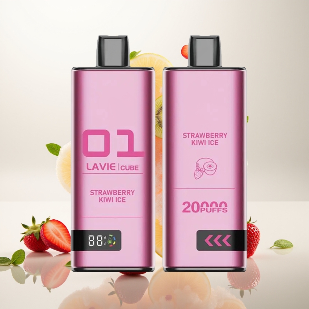 لافي كيوب Lavie Cube 20000 نفخة تبغ سائل 5% 28مل فراولة كيوي مثلج