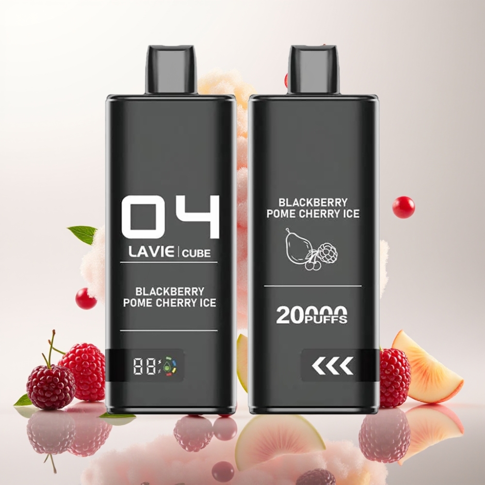 لافي كيوب Lavie Cube 20000 نفخة تبخير نكهة توت أسود ورمان وكريز مثلج