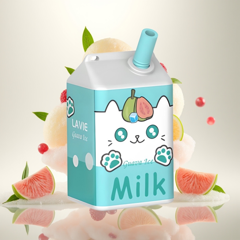 LAVIE Milk 7000 نَفث (جوافة آيس) – 16مل، 600mAh، شحن Type-C