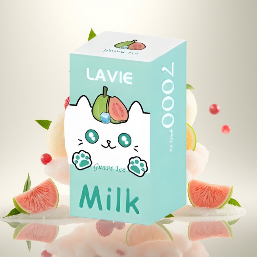 LAVIE Milk 7000 نَفث (جوافة آيس) – 16مل، 600mAh، شحن Type-C
