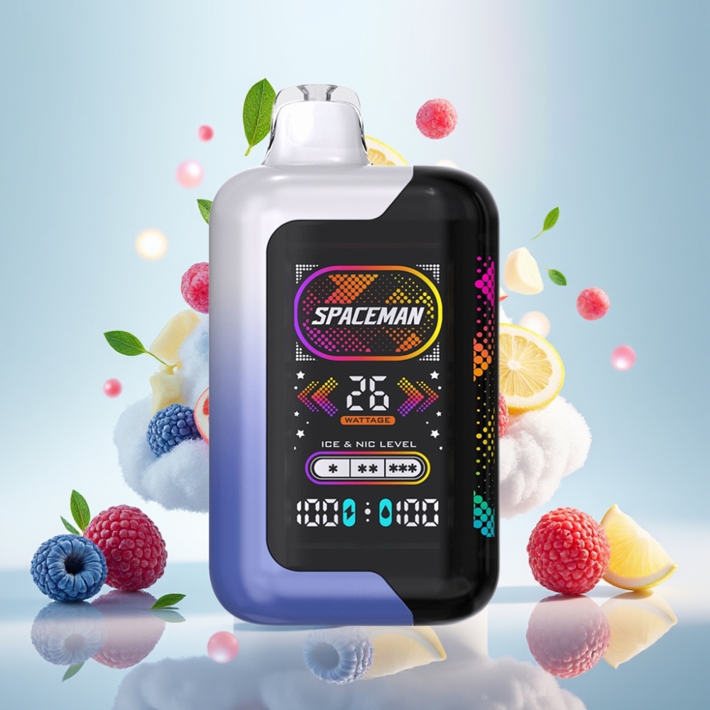 سبيسمان SMOK SPACEMAN SP40000 خالي من النيكوتين - شاشة 2.28 بوصة - بطارية 1000 مللي أمبير - 20 مل - أزرق توت الجليد