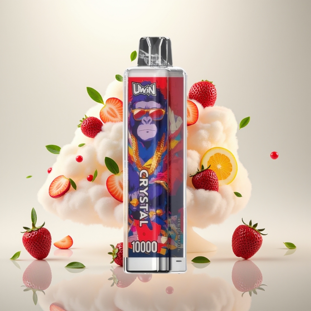 يوين كريستال UWIN Crystal 10000 نفخة - 0%، 2%، 3%، 5% نيكوتين - 18مل - شاحن Type-C