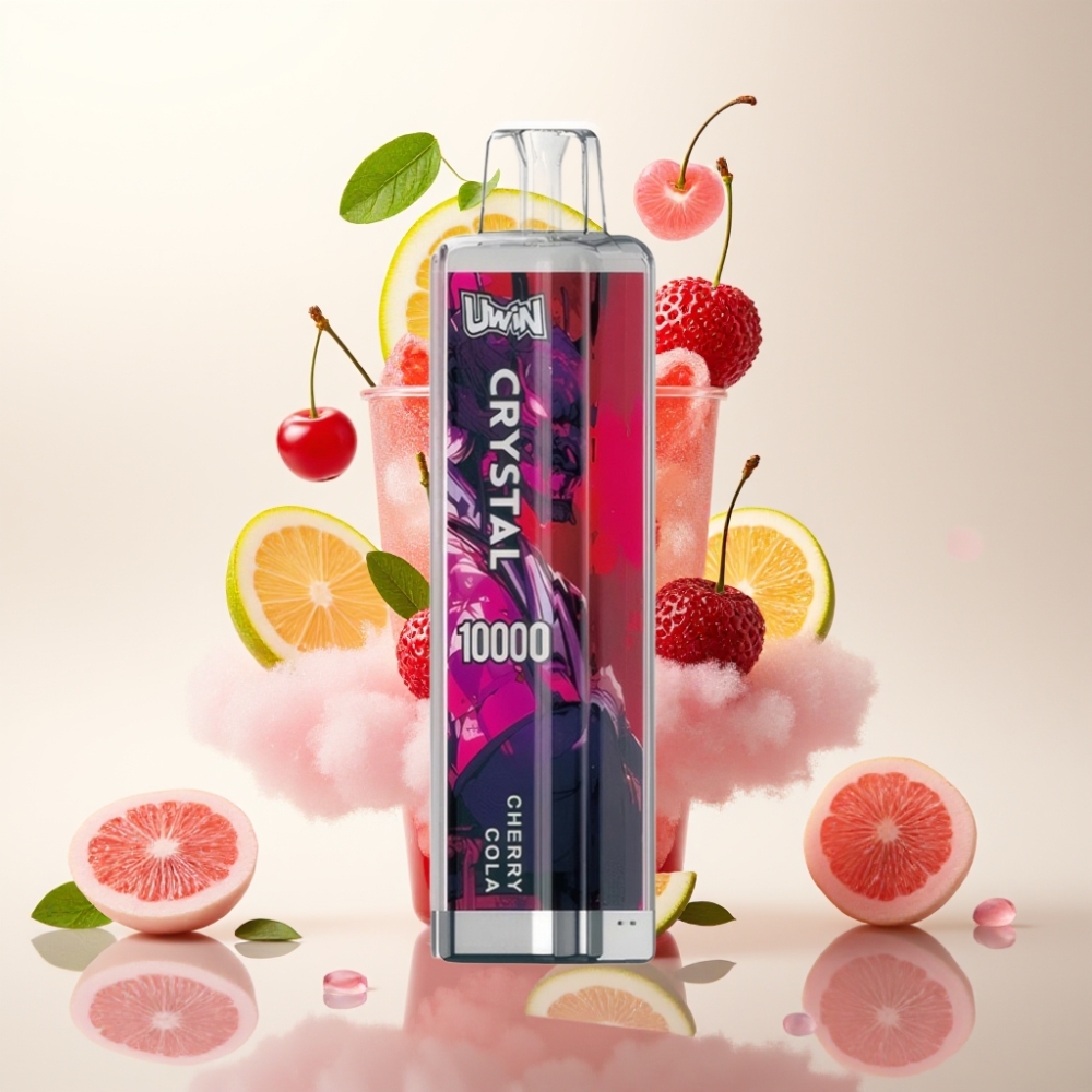 يووين كريستال UWIN Crystal 10000 نَفخة - كرز كولا - 18مل - شحن نوع سي