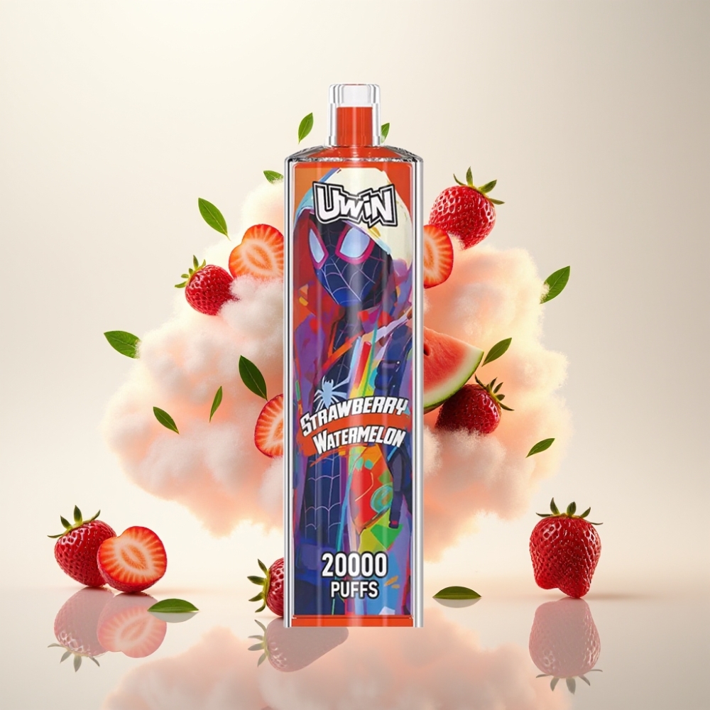 يوين شيشة هوكا كريستال Uwin Shisha Hookah Crystal 20000 نفخة - فراولة بطيخ