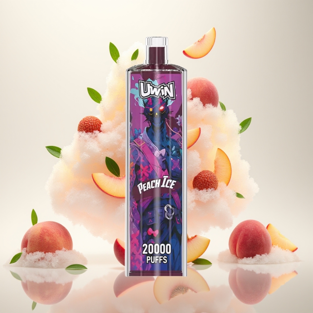 يوين شيشة هوكاه كريستال Uwin Shisha Hookah Crystal 20000 نفخة - خوخ مثلج
