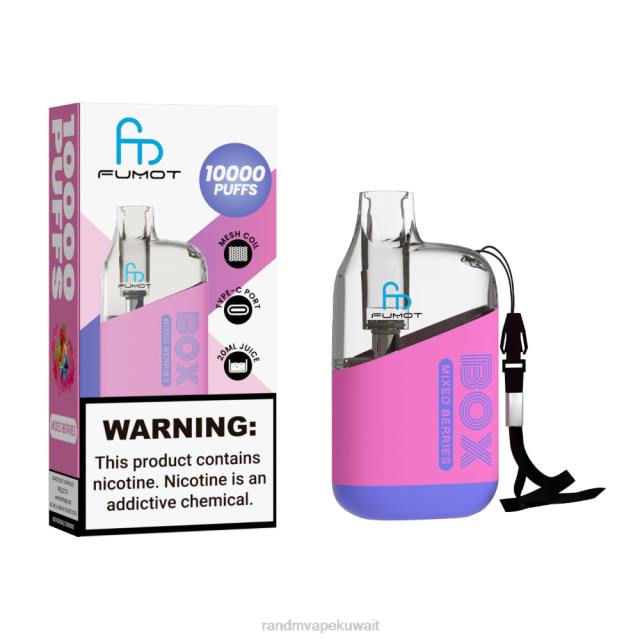Fumot Original RandM Tornado Box 10000 جهاز التحكم في تدفق الهواء 1 قطعة نعناع التبغ BFTJ101 RandM Vape Kuwait