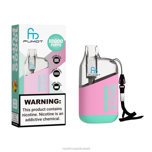 Fumot Original RandM Tornado Box 10000 جهاز التحكم في تدفق الهواء 1 قطعة نعناع التبغ BFTJ101 RandM Vape Kuwait