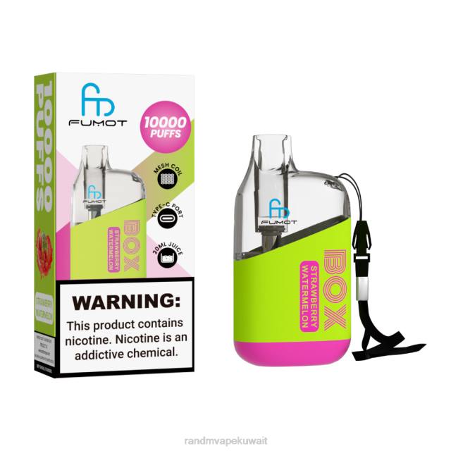 Fumot Original RandM Tornado Box 10000 جهاز التحكم في تدفق الهواء 1 قطعة نعناع التبغ BFTJ101 RandM Vape Kuwait
