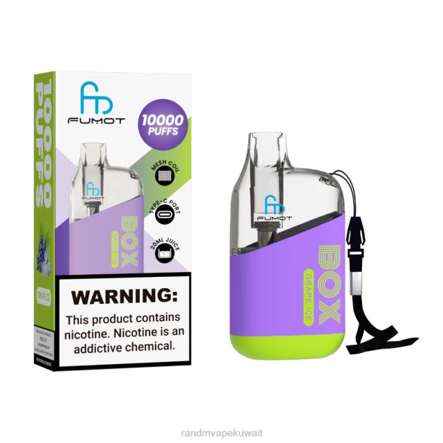 Fumot Original RandM Tornado Box 10000 جهاز التحكم في تدفق الهواء 1 قطعة نعناع التبغ BFTJ101 RandM Vape Kuwait