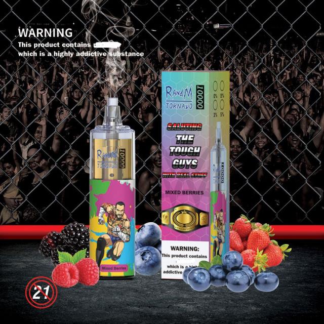 RandM Tornado 10000 جهاز التحكم في تدفق الهواء 1 قطعة التوت مختلطة BFTJ105 RandM Best Flavors