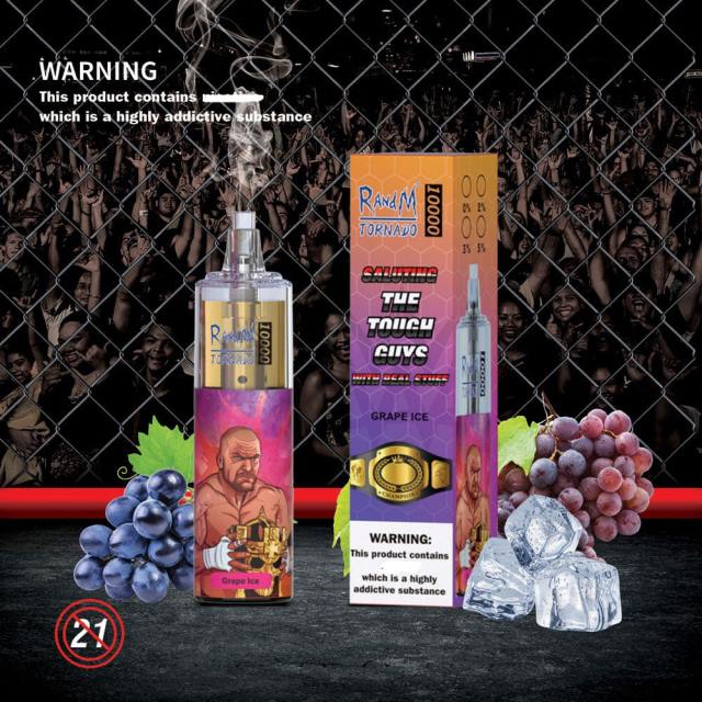 RandM Tornado 10000 جهاز التحكم في تدفق الهواء 1 قطعة جليد العنب BFTJ109 RandM Vape Buy Online