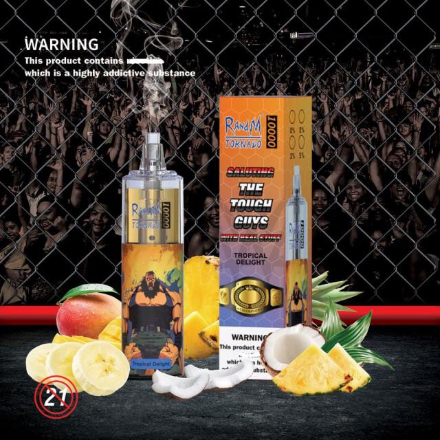 RandM Tornado 10000 جهاز التحكم في تدفق الهواء 1 قطعة مانجو باشن فروت BFTJ117 RandM Vape Shop