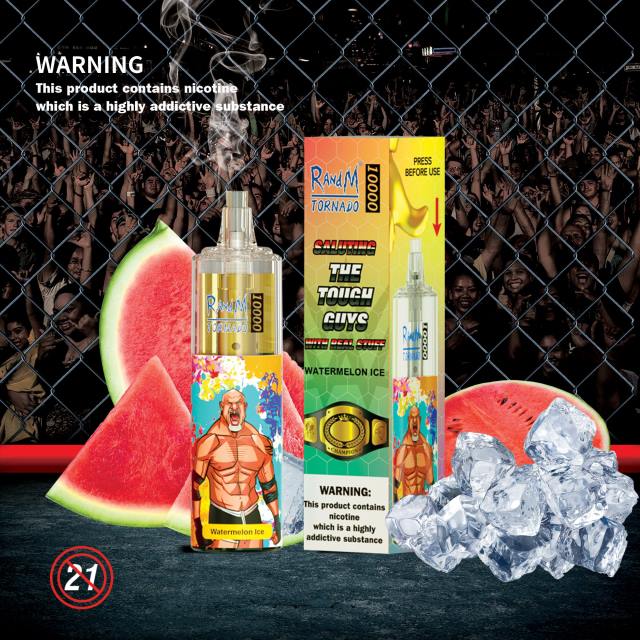 RandM Tornado 10000 جهاز التحكم في تدفق الهواء 1 قطعة ثلج البطيخ BFTJ125 RandM Best Flavors