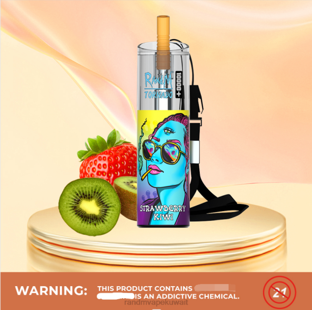 RandM Tornado 10000 جهاز vape للتحكم في تدفق الهواء 1 قطعة كيوي فراولة BFTJ81 RandM Vape Kuwait