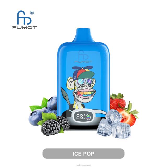 Fumot Original RandM Digital Box جهاز vape ببطارية 12000 وشاشة سائلة البوب ​​الجليد BFTJ10 RandM Tornado Store