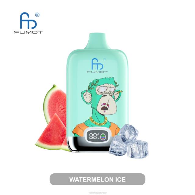 Fumot Original RandM Digital Box جهاز vape ببطارية 12000 وشاشة سائلة ثلج البطيخ BFTJ2 RandM Tornado Kuwait