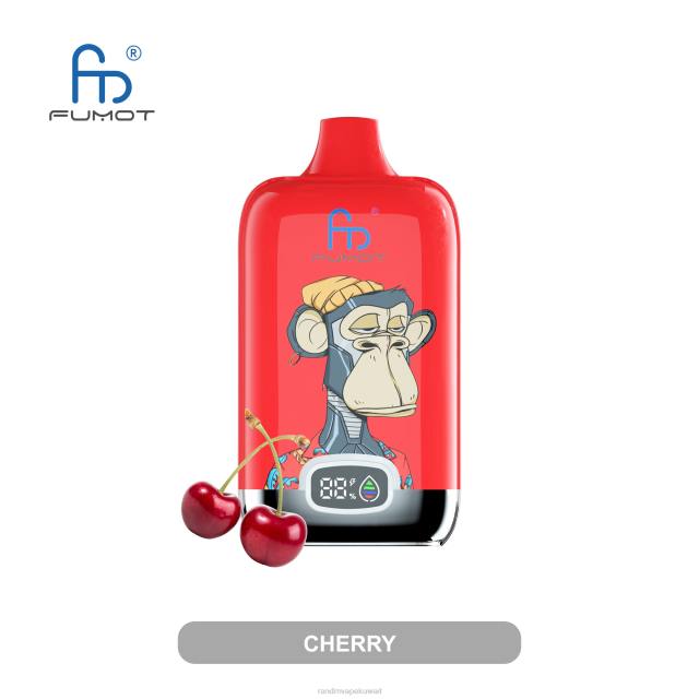 Fumot Original RandM Digital Box جهاز vape ببطارية 12000 وشاشة سائلة الكرز BFTJ8 RandM Vape Online