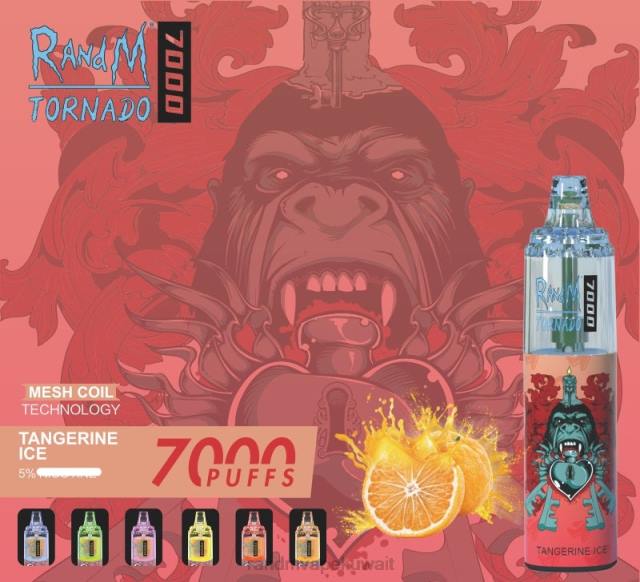 RandM Tornado 7000 جهاز التحكم في تدفق الهواء 1 قطعة جليد اليوسفي BFTJ166 RandM Vape Sale