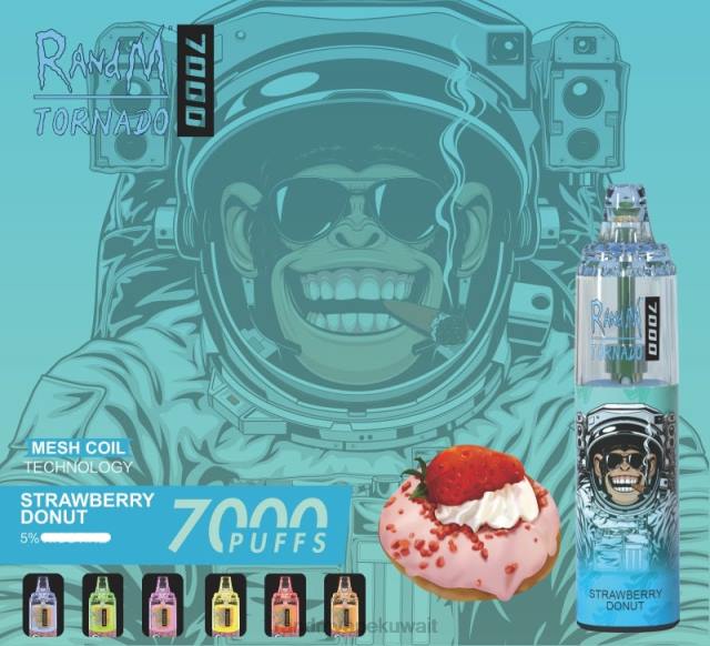 RandM Tornado 7000 جهاز التحكم في تدفق الهواء 1 قطعة دونات الفراولة BFTJ167 RandM Vape Shop