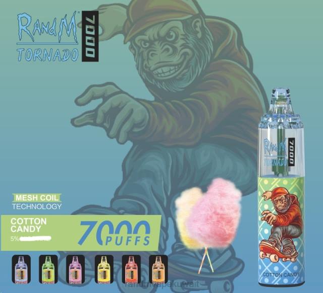 RandM Tornado 7000 جهاز التحكم في تدفق الهواء 1 قطعة شعر البنات BFTJ181 RandM Vape Kuwait