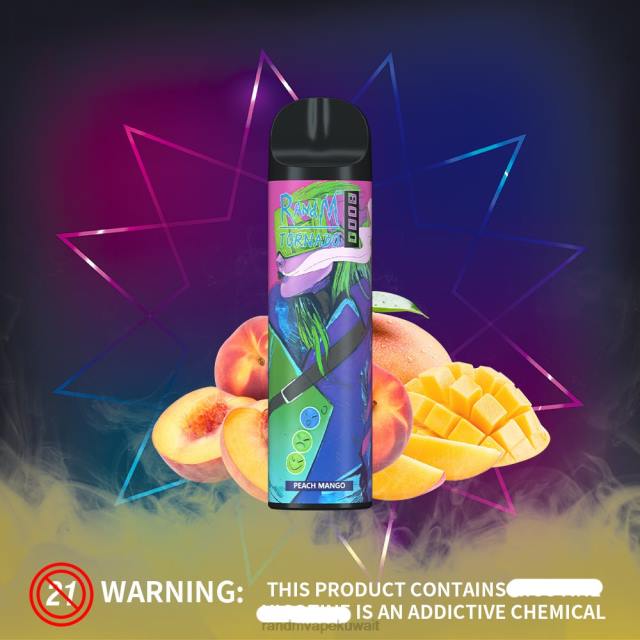 RandM Tornado جهاز vape للتحكم في تدفق الهواء 8000 قطعة واحدة حامض التفاح BFTJ240 RandM Tornado Store