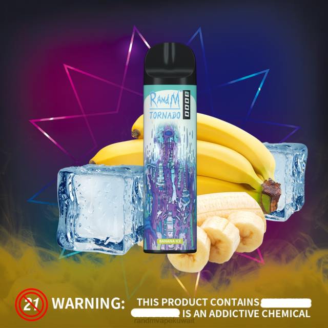 RandM Tornado جهاز vape للتحكم في تدفق الهواء 8000 قطعة واحدة حامض التفاح BFTJ240 RandM Tornado Store