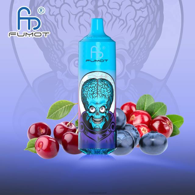 Fumot RandM Tornado جهاز 9000 برو فيب بالبطارية وشاشة العرض الاصدار 1 التوت والكرز BFTJ184 RandM Disposable Vape