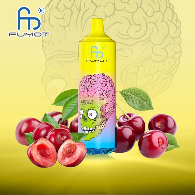 Fumot RandM Tornado جهاز 9000 برو فيب بالبطارية وشاشة العرض الاصدار 1 الكرز BFTJ187 RandM Vape Shop