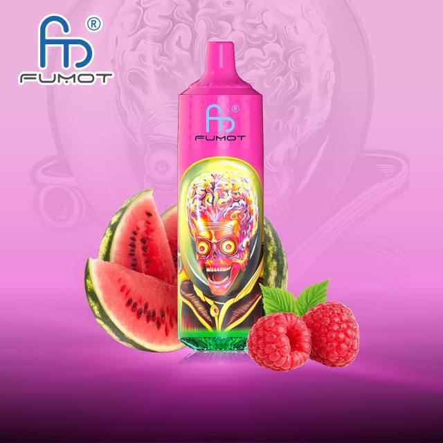 Fumot RandM Tornado جهاز 9000 برو فيب بالبطارية وشاشة العرض الاصدار 1 البطيخ التوت BFTJ196 RandM Vape Sale