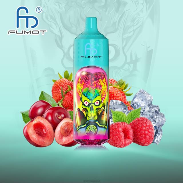 Fumot RandM Tornado جهاز 9000 برو فيب بالبطارية وشاشة العرض الاصدار 1 الفراولة والتوت الجليد BFTJ199 RandM Vape Buy Online