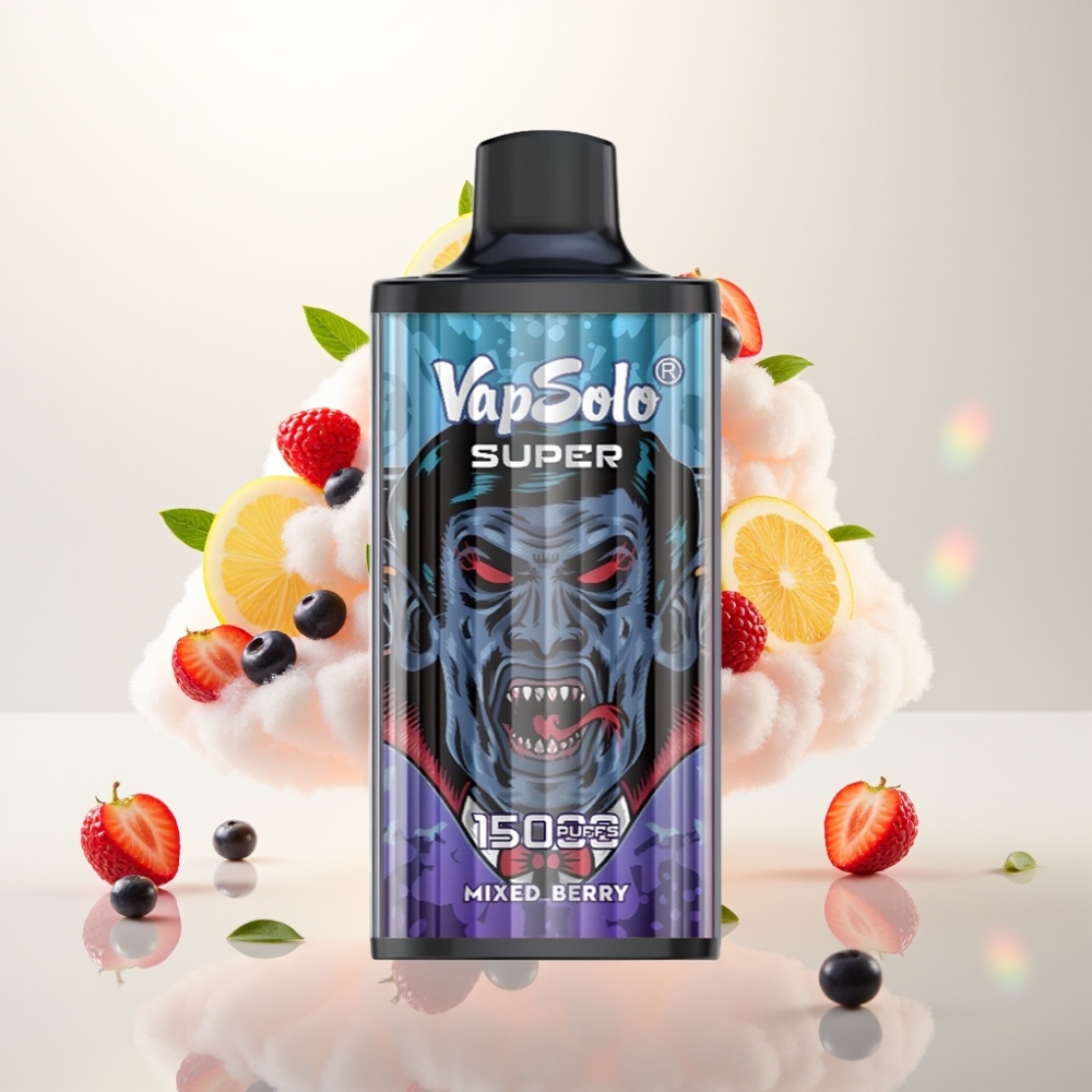 فابسولو سوبر Vapsolo Super 15000 نَفخة - توت مشكل - 40مل/850ماه