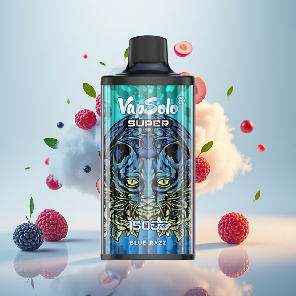 فابسولو سوبر Vapsolo Super 15000 نَفخة - بلو راز - ٤٠مل/٨٥٠ماه