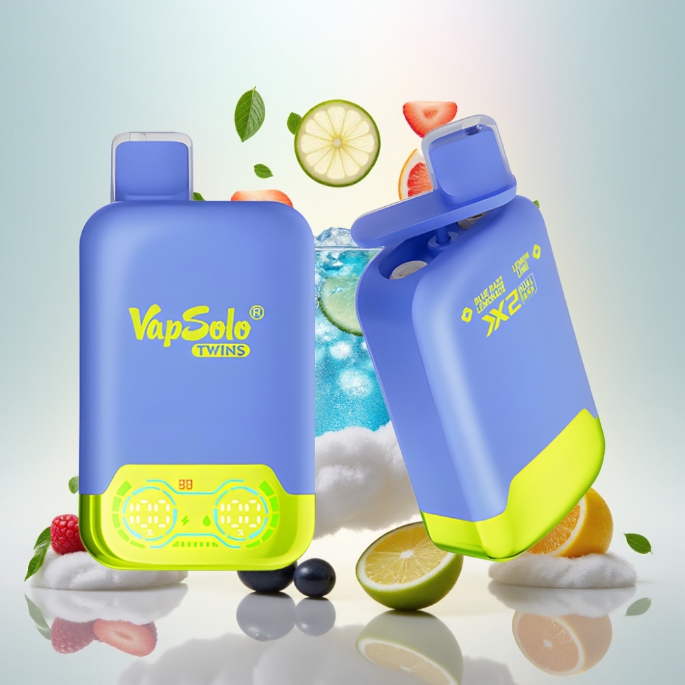 فابسولو توينز Vapsolo Twins 20000 نفخة - بلو راز ليمونيد & ليمون لايم، 40 مل، 20/50 ملجم