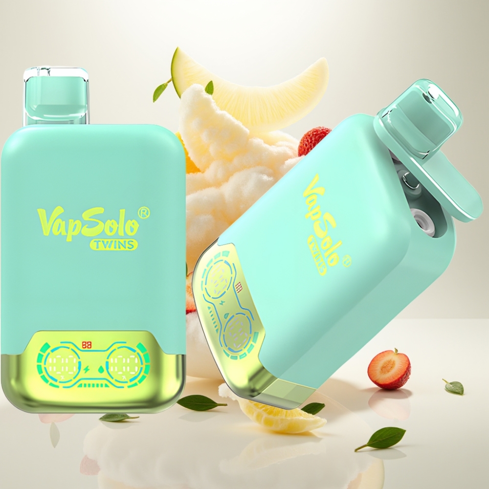 فابسولو توينز Vapsolo Twins 20000 نفخة - 40 مل سائل - مثلث البطيخ وجوز الهند الأناناس
