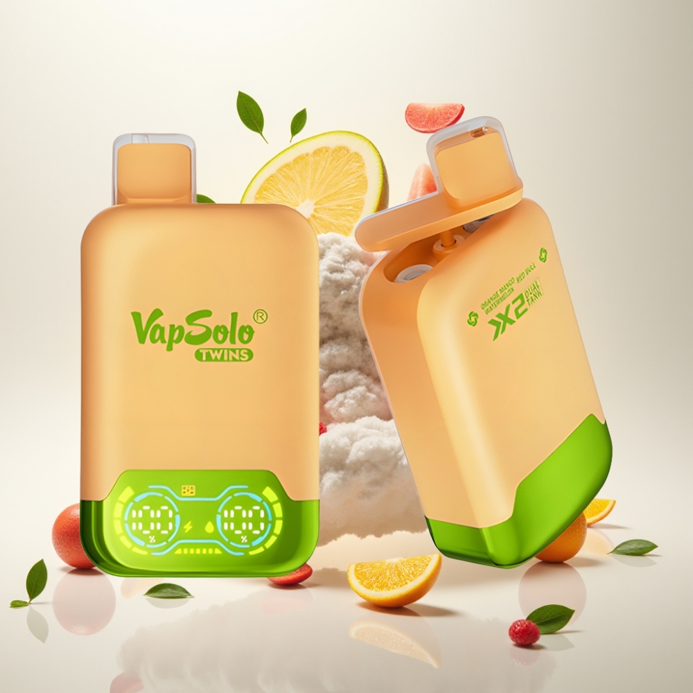 فابسولو توينز Vapsolo Twins 20000 نَفخة - برتقال مانجو بطيخ وريد بول