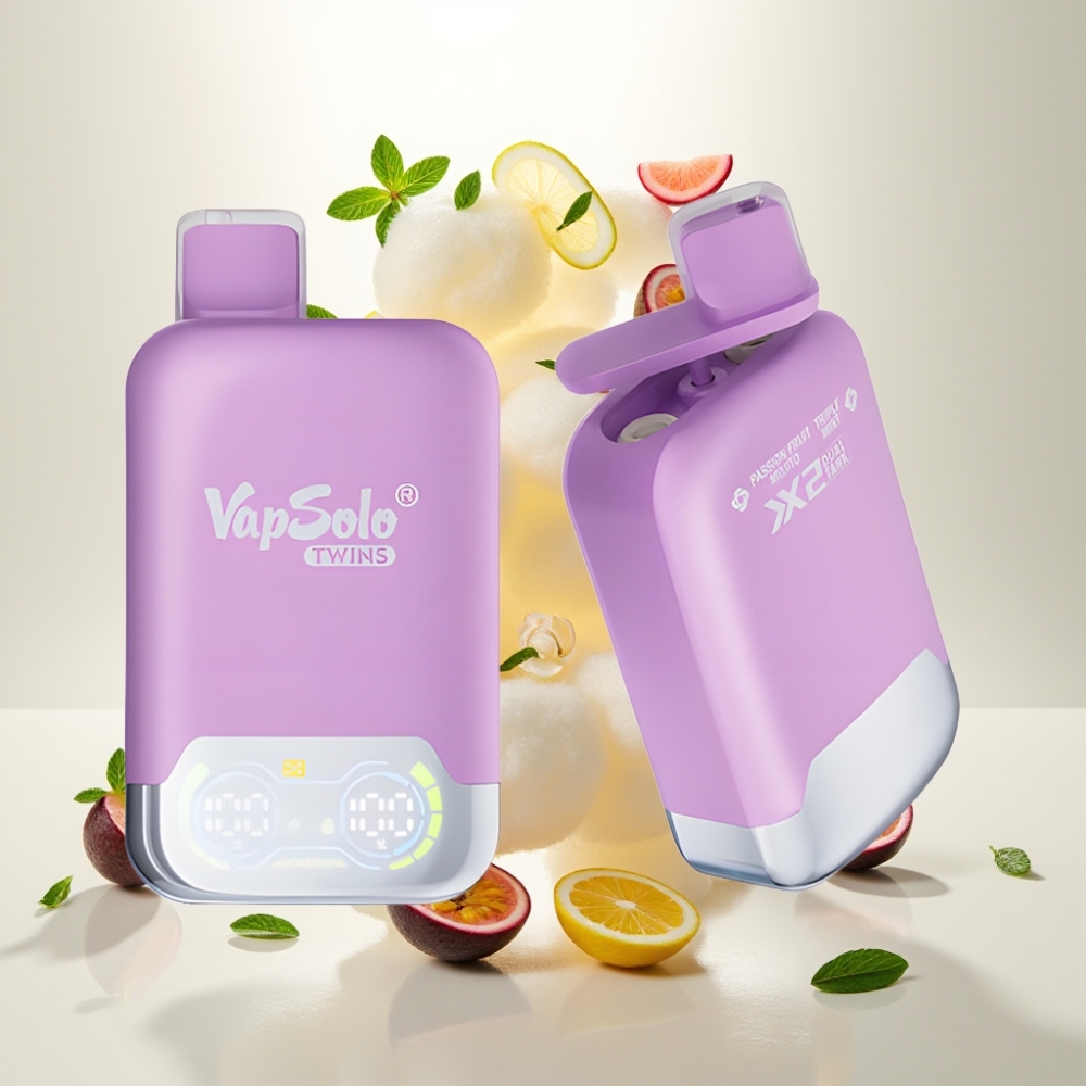 فابسولو توينز Vapsolo Twins 20000 نفخة - جوافة موهيتو & نعناع ثلاثي