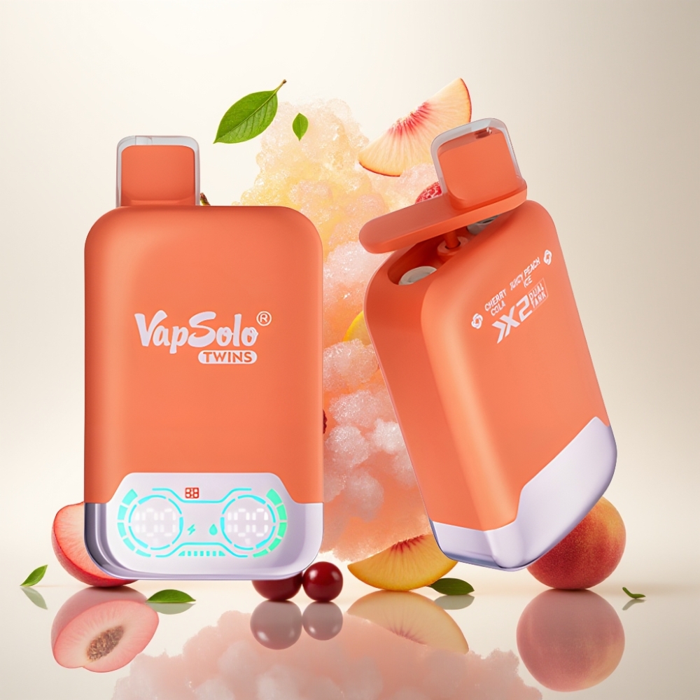 فابسولو توينز Vapsolo Twins 20000 نفخة كرز كولا وخوخ مثلج