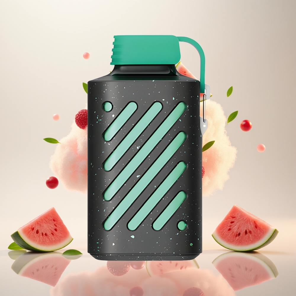 فوول جير Vozol Gear 10000 فايب قابل للتصرف: Vozol Gear 10000 نفخة، بنكهة البطيخ علكة الفقاعات، سعة سائل 20 مل، بطارية 500 مللي أمبير