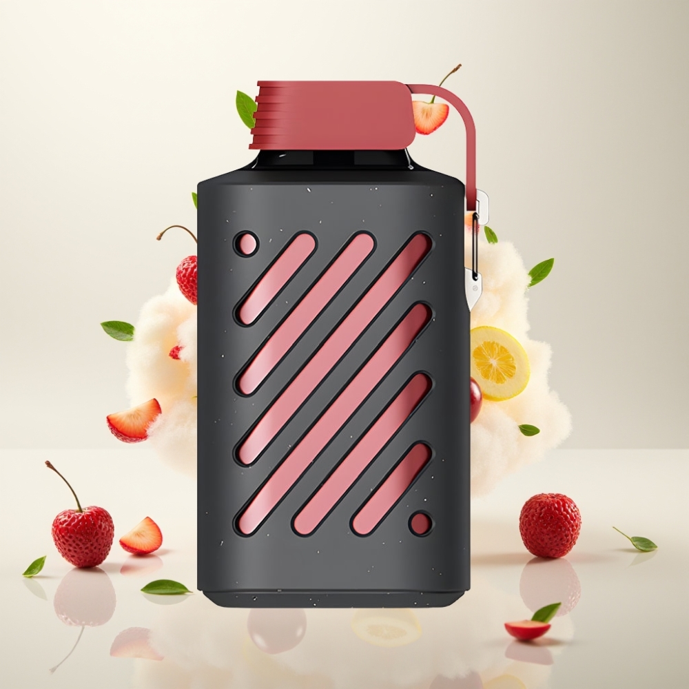 فوزول جير Vozol Gear 10000 فايب للاستخدام لمرة واحدة - فاكهة التنين، موز، كرز، Vozol Gear 10000 نفخة، 20 مل سائل
