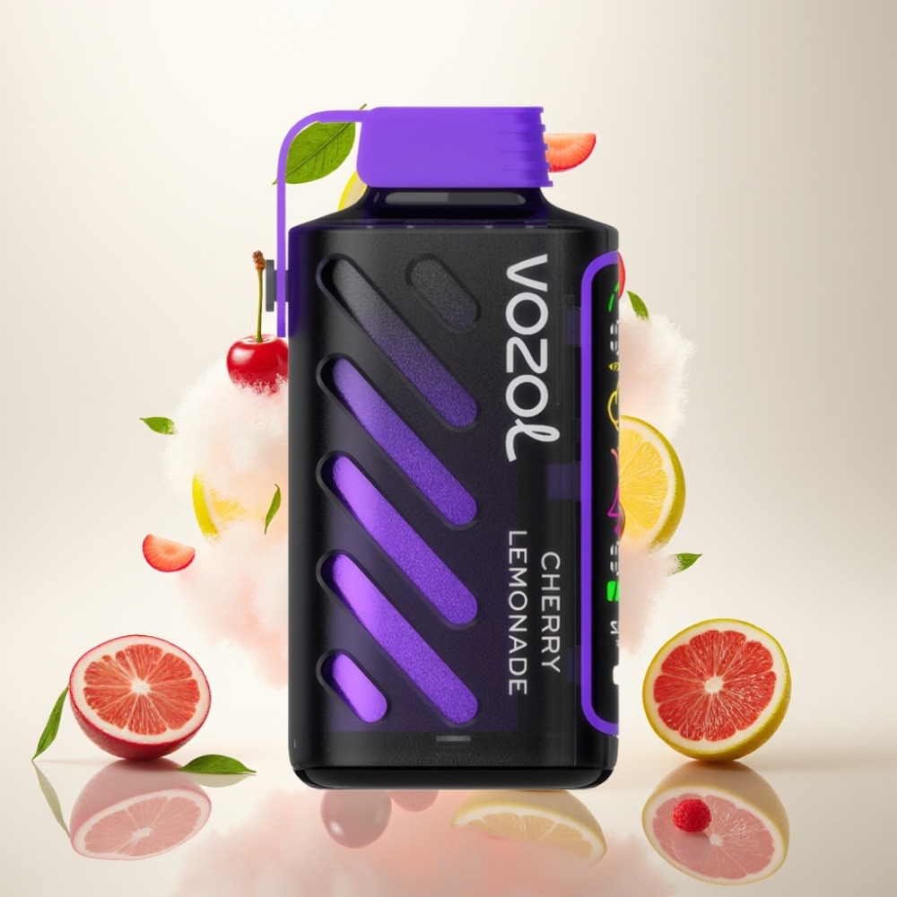 VOZOL Gear Power 20000 نَفخة - تقنية S.i.L.C. - شاشة كاملة - كرز ليموناضة