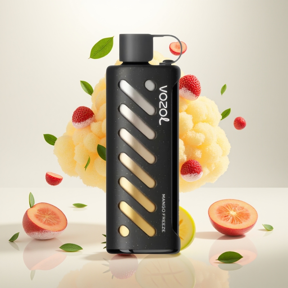 فوزول جير شيشة Vozol Gear Shisha 25000 نفخة - مانجو فريز، 5ملغ/مل، بطارية 1000مللي أمبير
