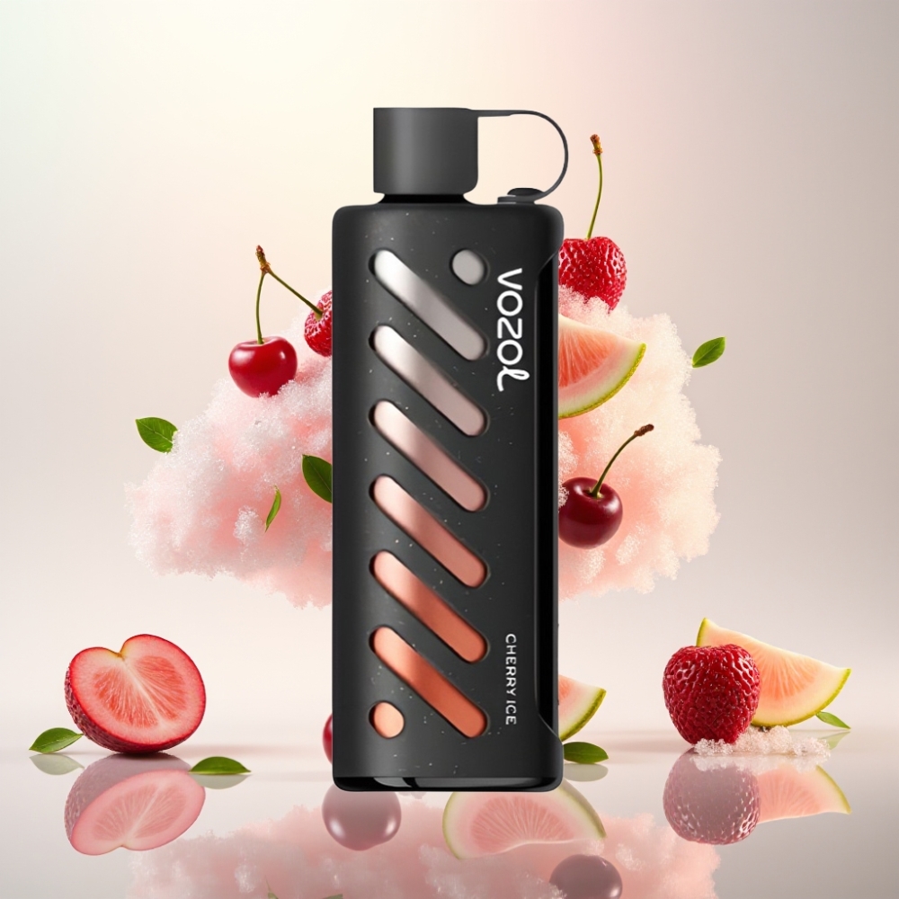 فوزول جير شيشة Vozol Gear Shisha 25000 نفخة - كرز مثلج، 5ملغ/مل، بطارية 1000مللي أمبير